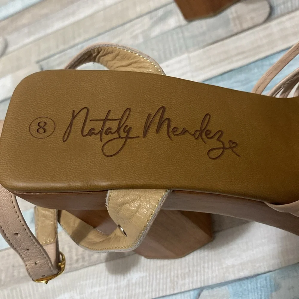 Nataly Mendez Wooden Block Heel Sandals - Picture 6 of 16